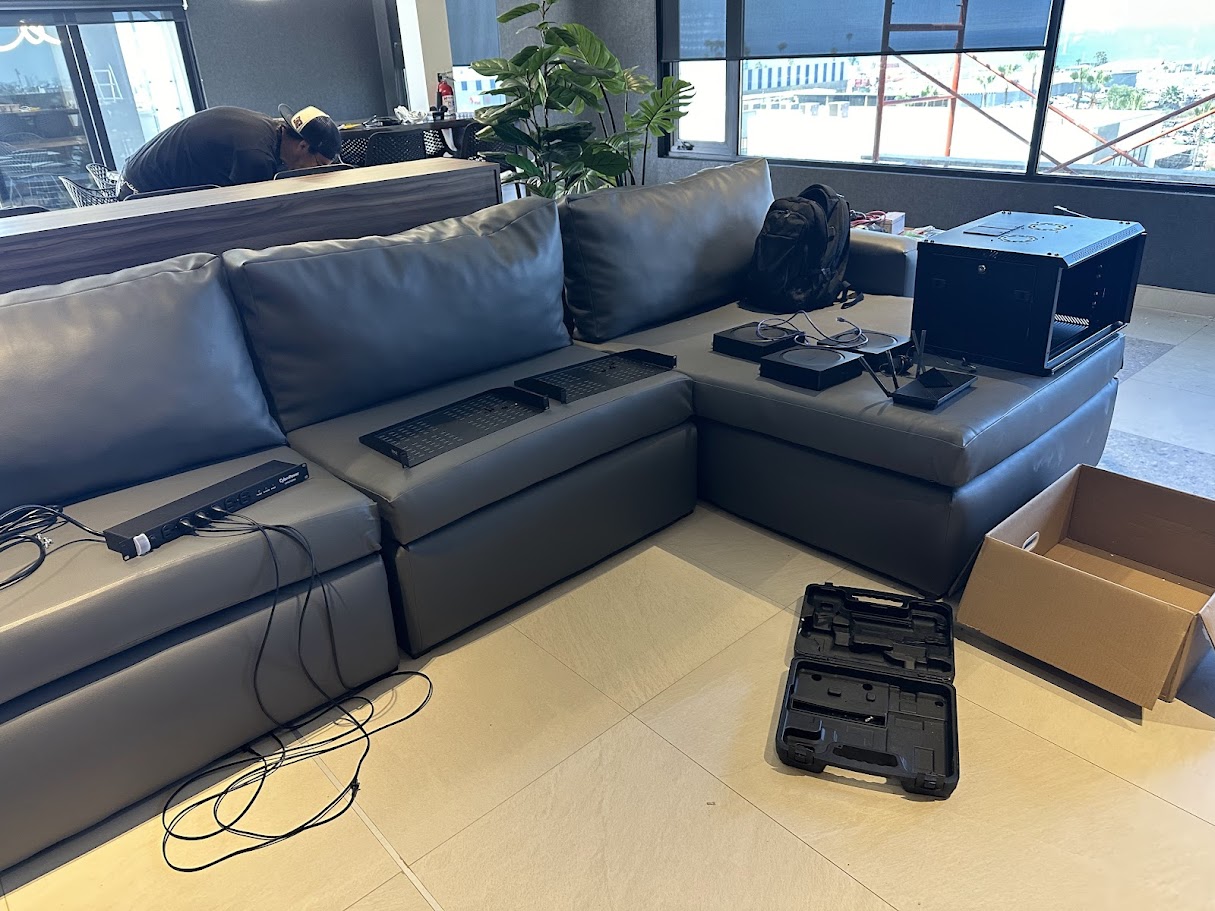 Network rack and equipment staging